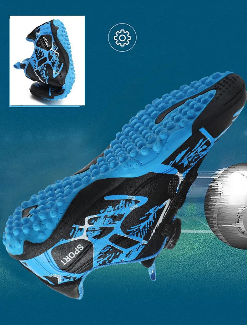 Kids Soccer Shoes – FG/TF Football Boots for Boys (Sizes 31–38)