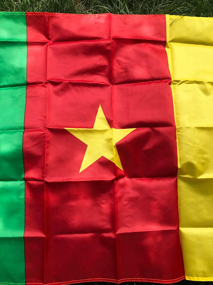 Cameroon Flag Banner - Premium Polyester 3x5ft (90x150cm)