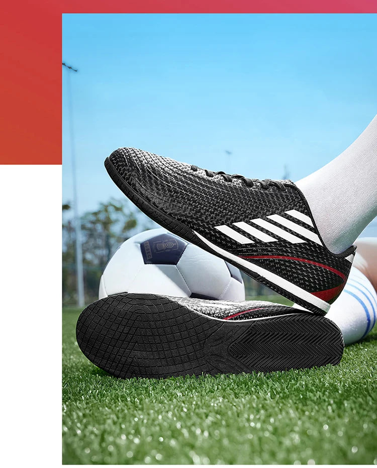 Indoor Soccer Shoes – Men's Futsal Boots for Hard Court (Sizes 32–45)