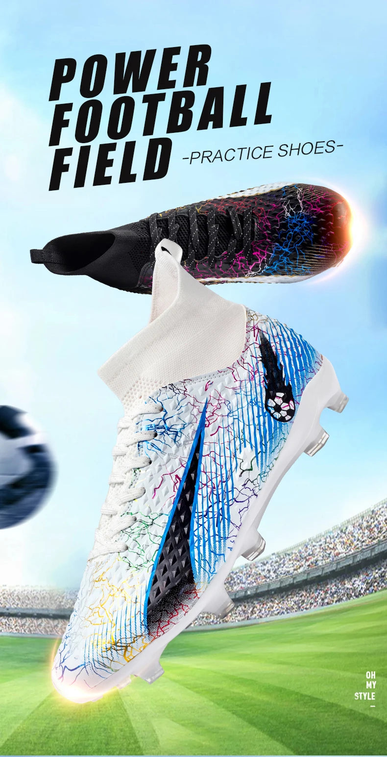 FG/TF Soccer Shoes – Ultralight Unisex Football Boots for Grass & Turf