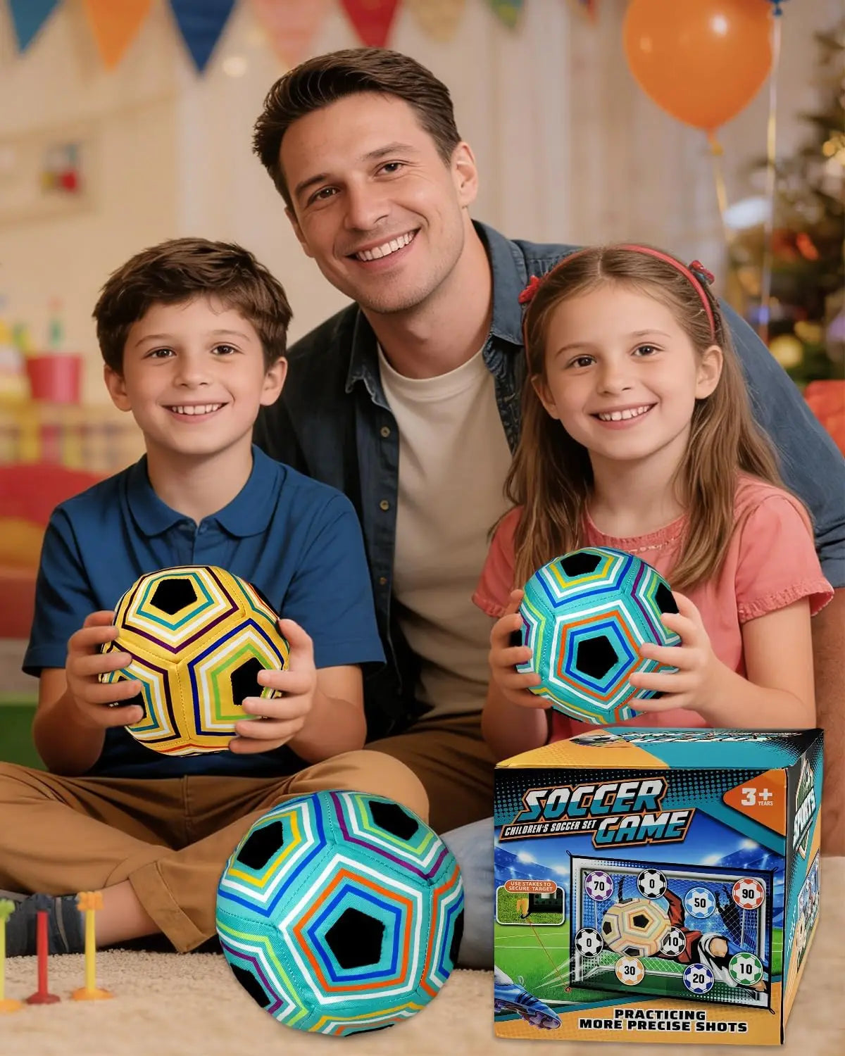 Soccer Target Goal Set – Numbered Zone Shooting Training Game