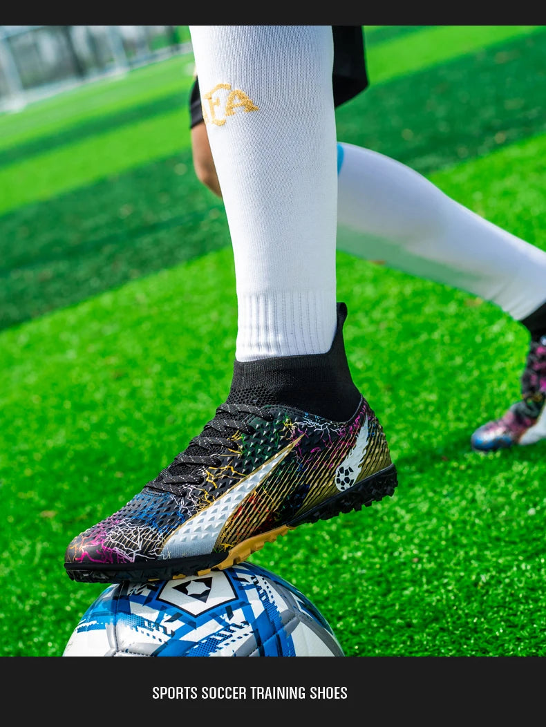 FG/TF Soccer Shoes – Ultralight Unisex Football Boots for Grass & Turf
