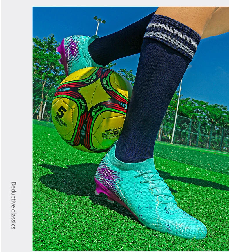 New Men's Soccer Shoes Top Quality Wholesale Cleats Football Boots Training Non-Slip Sneakers FG Drop Shipping Unisex Adult