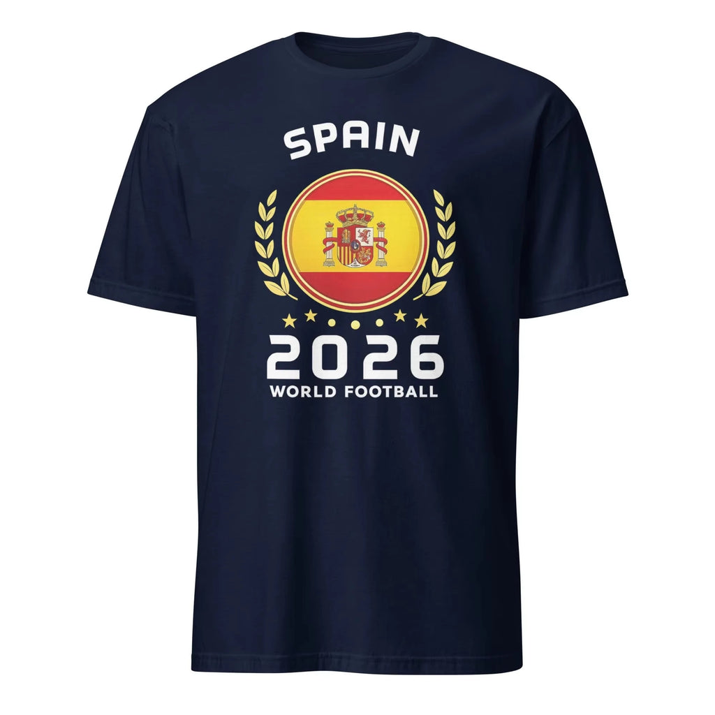 2026 Spain Football T-Shirt World Cup Soccer Jersey Men Women Loose Fit Short Sleeve Tee