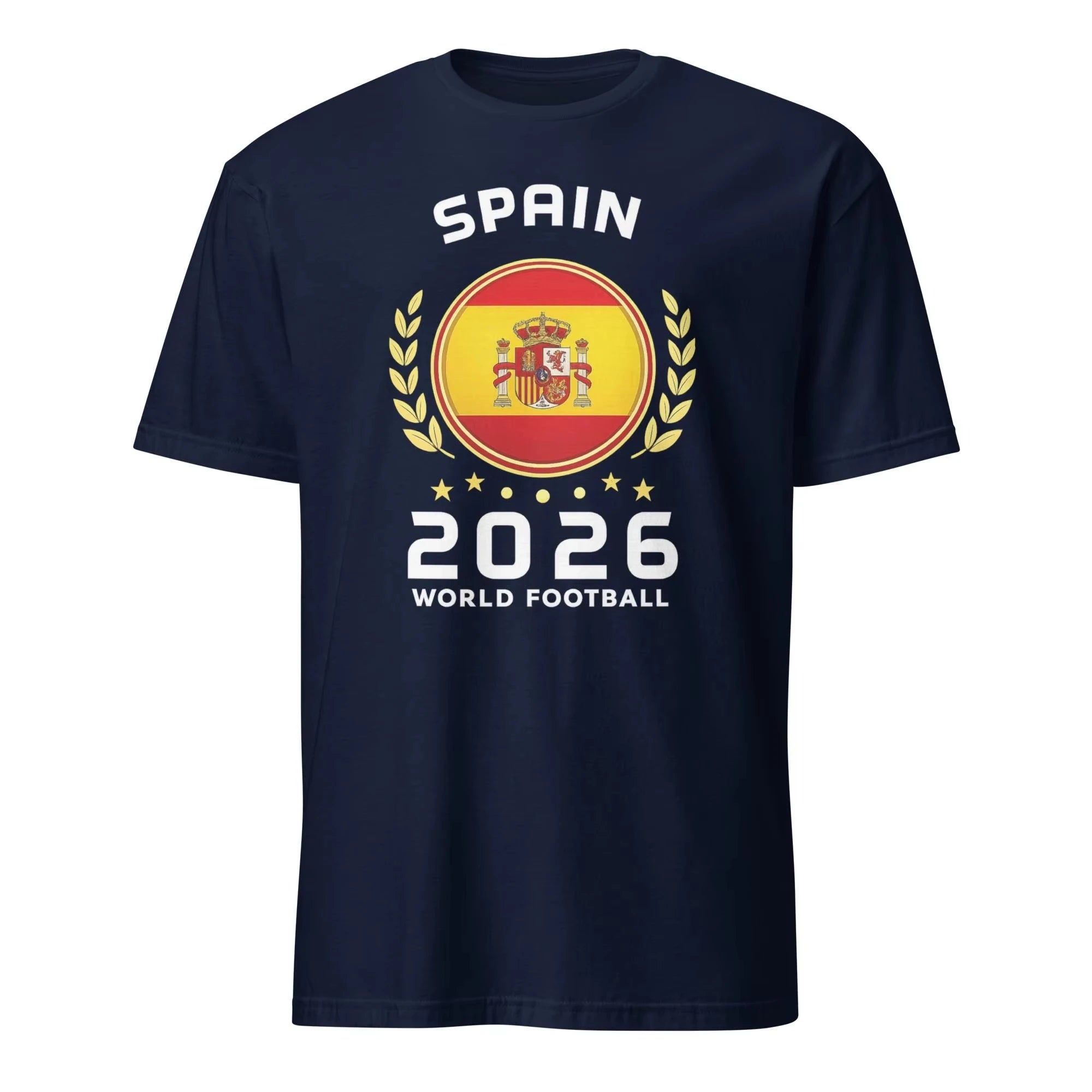 2026 Spain Football T-Shirt World Cup Soccer Jersey Men Women Loose Fit Short Sleeve Tee
