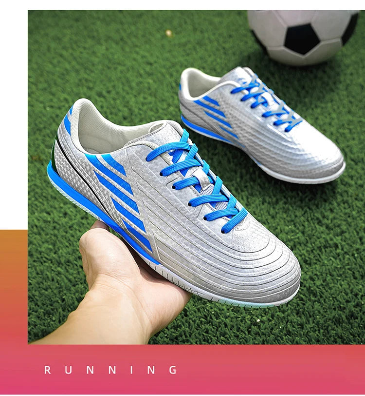 Indoor Soccer Shoes – Men's Futsal Boots for Hard Court (Sizes 32–45)