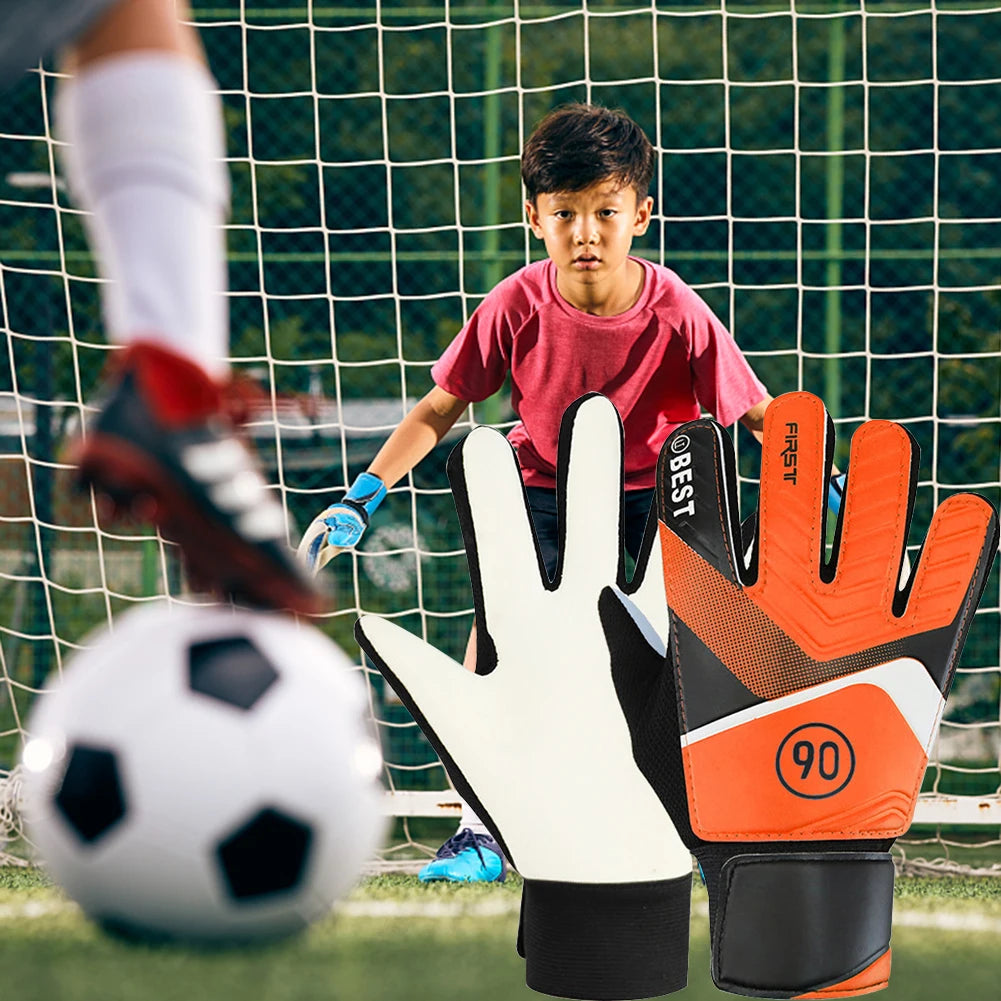 Children's Goalkeeper Gloves – Anti-Collision Latex PU | Kids Soccer Accessories