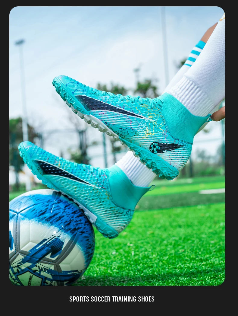 FG/TF Soccer Shoes – Ultralight Unisex Football Boots for Grass & Turf