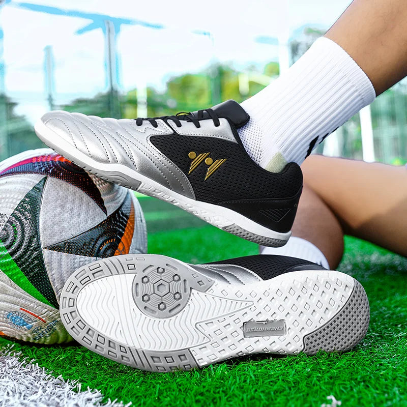 Men's High-Top Indoor & Outdoor Soccer Shoes | Non-Slip Futsal Sneakers & Football Boots