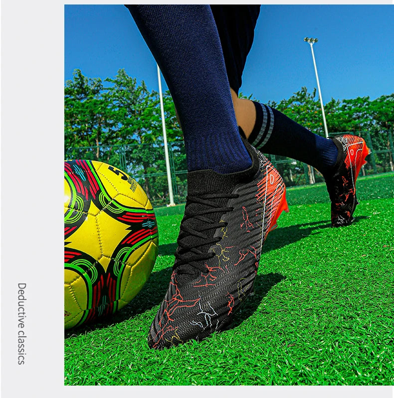 New Men's Soccer Shoes Top Quality Wholesale Cleats Football Boots Training Non-Slip Sneakers FG Drop Shipping Unisex Adult