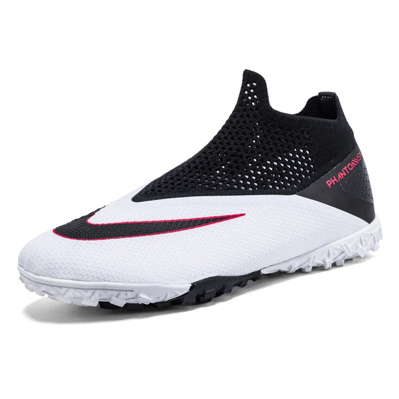 Men's Soccer Shoes – Mid-Top Football Boots FG/TF Non-Slip Cleats (Sizes 36–49)