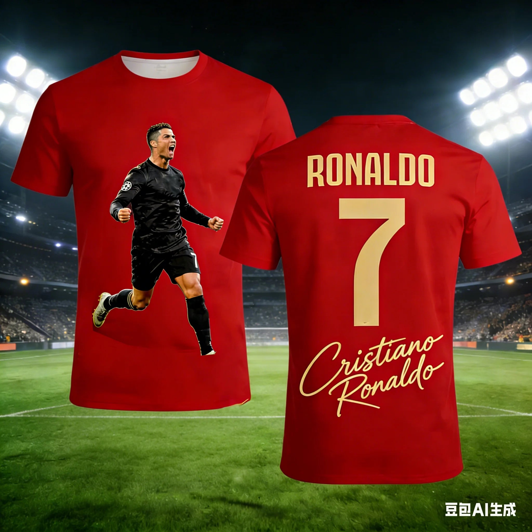 2026 Ronaldo #7 Football T-Shirt Men Women Kids Cotton Casual Soccer Fan Tee Breathable Comfortable Summer Top