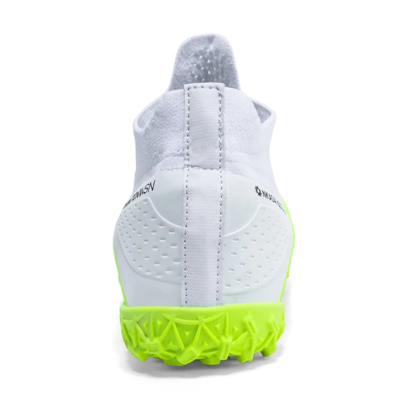 Men's Soccer Shoes – Mid-Top Football Boots FG/TF Non-Slip Cleats (Sizes 36–49)
