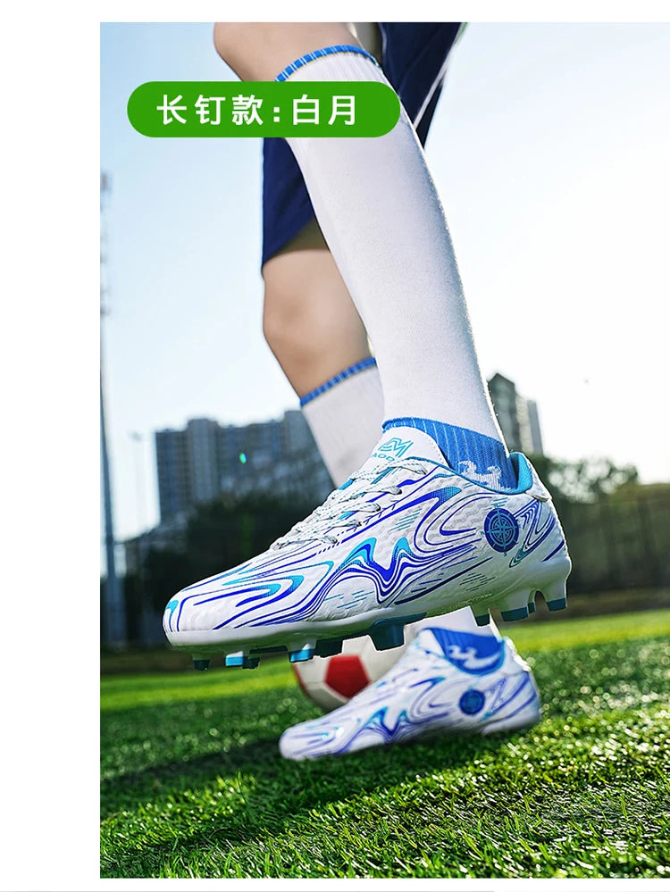 Men's & Women's Soccer Shoes – Waterproof Football Boots with Rubber Cleats