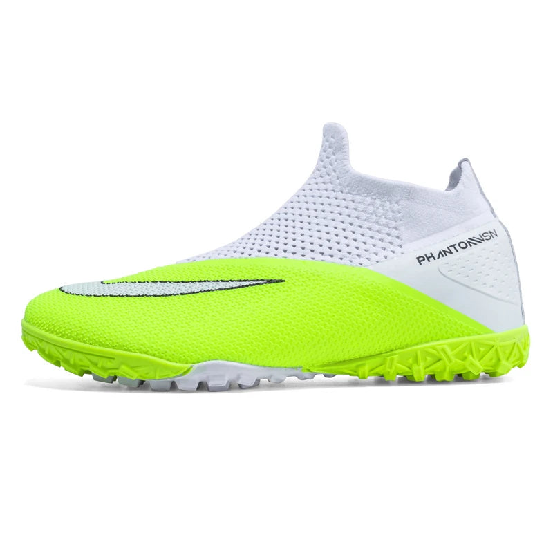 Men's Soccer Shoes – Mid-Top Football Boots FG/TF Non-Slip Cleats (Sizes 36–49)