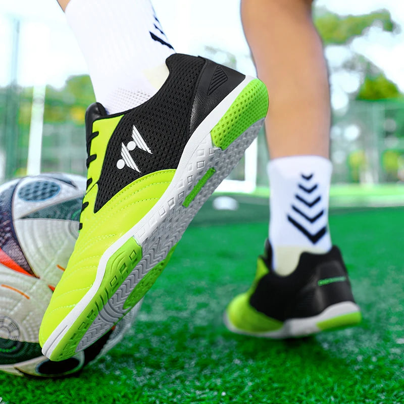 Men's High-Top Indoor & Outdoor Soccer Shoes | Non-Slip Futsal Sneakers & Football Boots