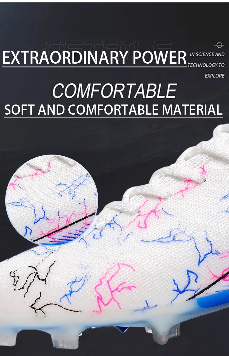 New Men's Soccer Shoes Top Quality Wholesale Cleats Football Boots Training Non-Slip Sneakers FG Drop Shipping Unisex Adult