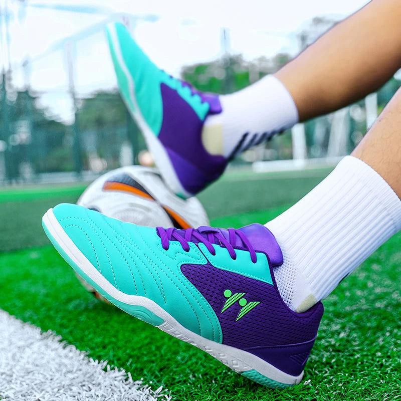 Men's High-Top Indoor & Outdoor Soccer Shoes | Non-Slip Futsal Sneakers & Football Boots