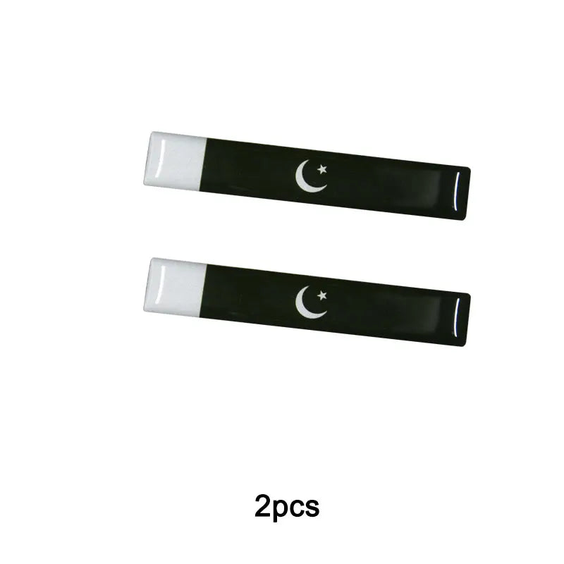 3D Reflective National Flag Sticker - Premium Car & Motorcycle Decal (8.5cm)