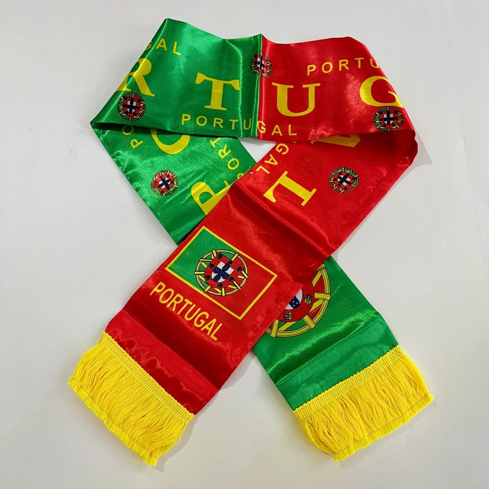 Portugal 2026 Fan Scarf – Double-Sided Flag Print