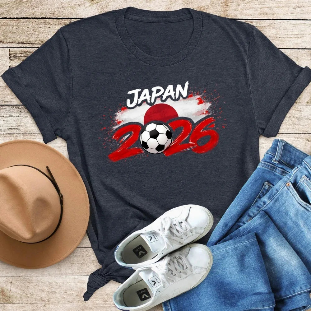 International Football Games 2026 Country Teams Shirts National Football Nations Clothes Spain Women Fans Short Sleeve Tops