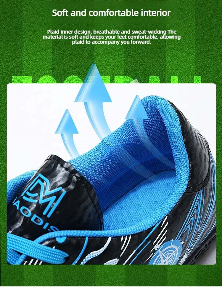 Men's & Women's Soccer Shoes – Waterproof Football Boots with Rubber Cleats