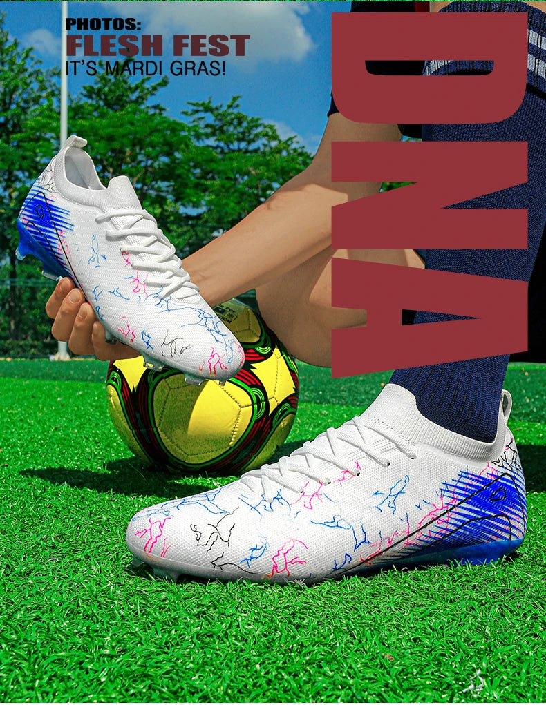 New Men's Soccer Shoes Top Quality Wholesale Cleats Football Boots Training Non-Slip Sneakers FG Drop Shipping Unisex Adult