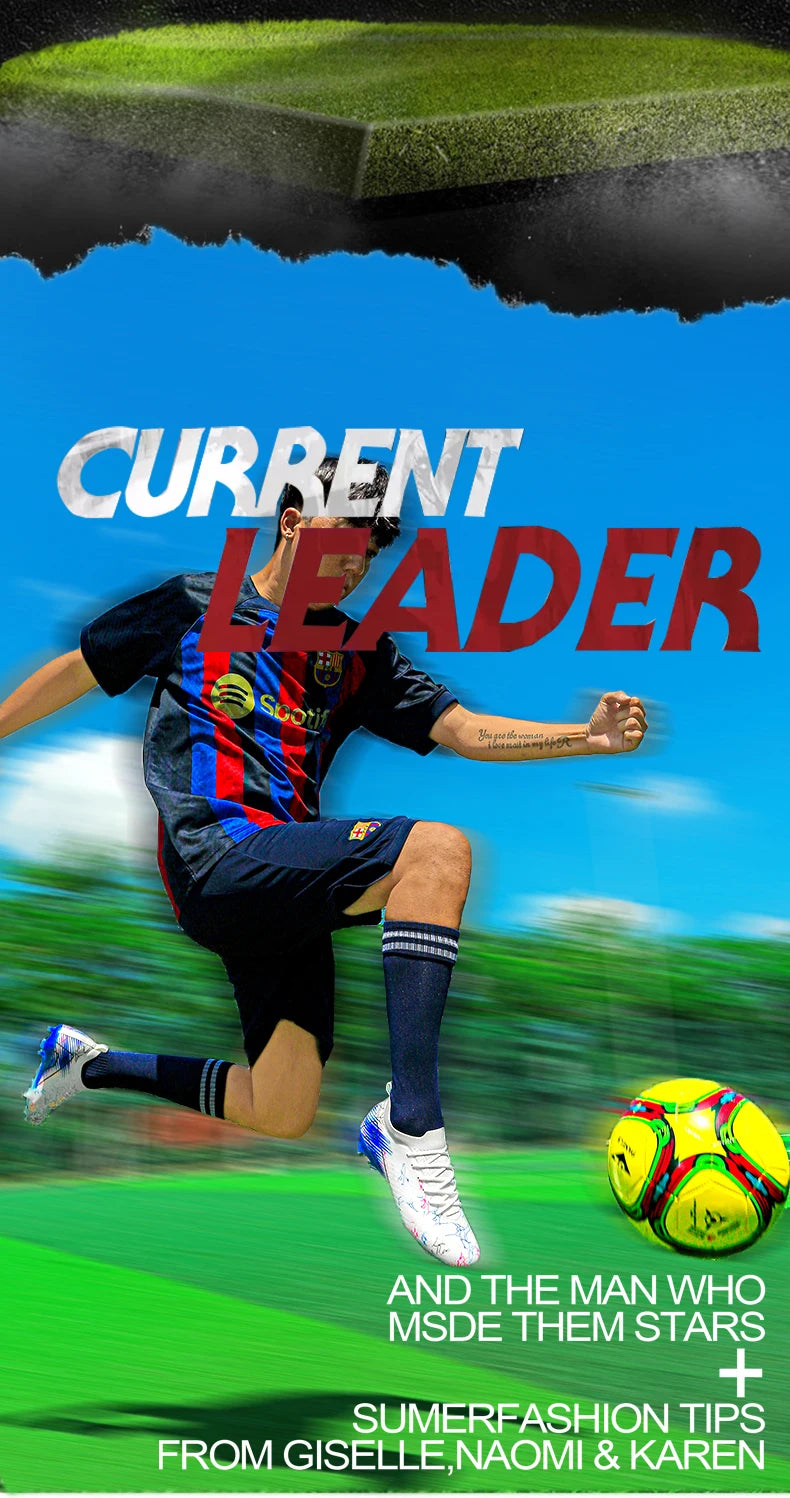 New Men's Soccer Shoes Top Quality Wholesale Cleats Football Boots Training Non-Slip Sneakers FG Drop Shipping Unisex Adult