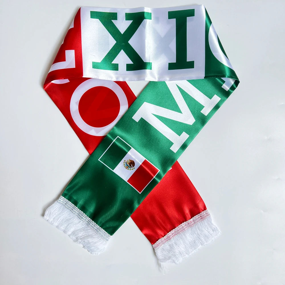 Mexico Flag Scarf – World Cup Fan Scarf 14x130cm
