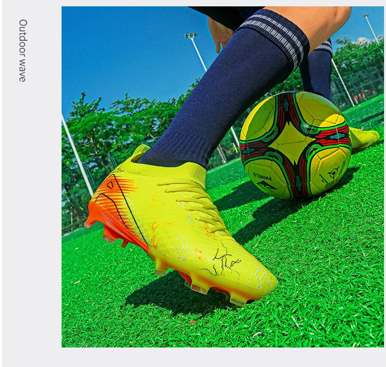 New Men's Soccer Shoes Top Quality Wholesale Cleats Football Boots Training Non-Slip Sneakers FG Drop Shipping Unisex Adult