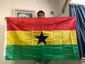 Ghana Flag 150x90cm - Premium Polyester National Flag