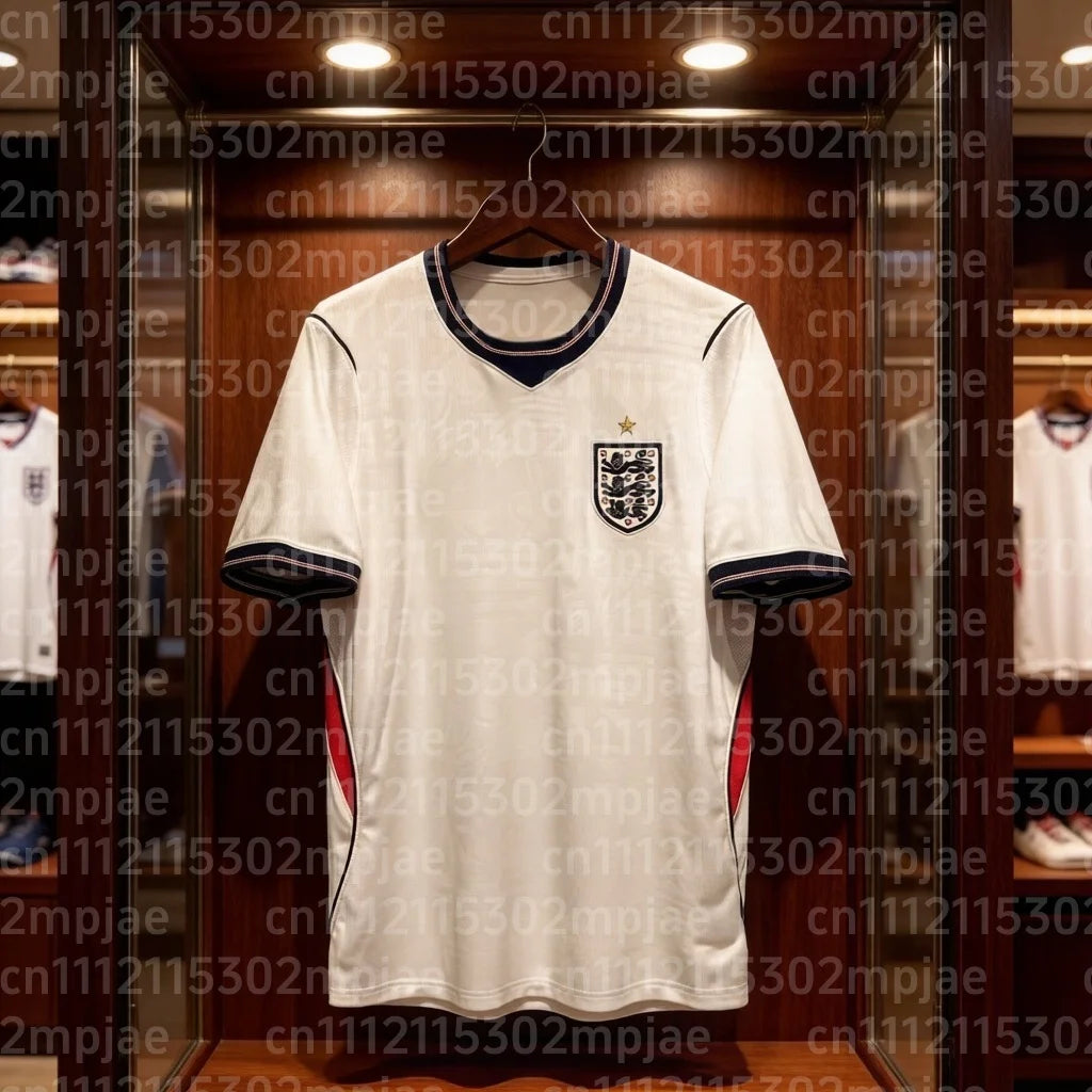 ENGLAND Team World Competition Home Jersey T-Shirt Men's Soccer Fan Shirt Quick-drying and Breathable Sportswear Family Matching