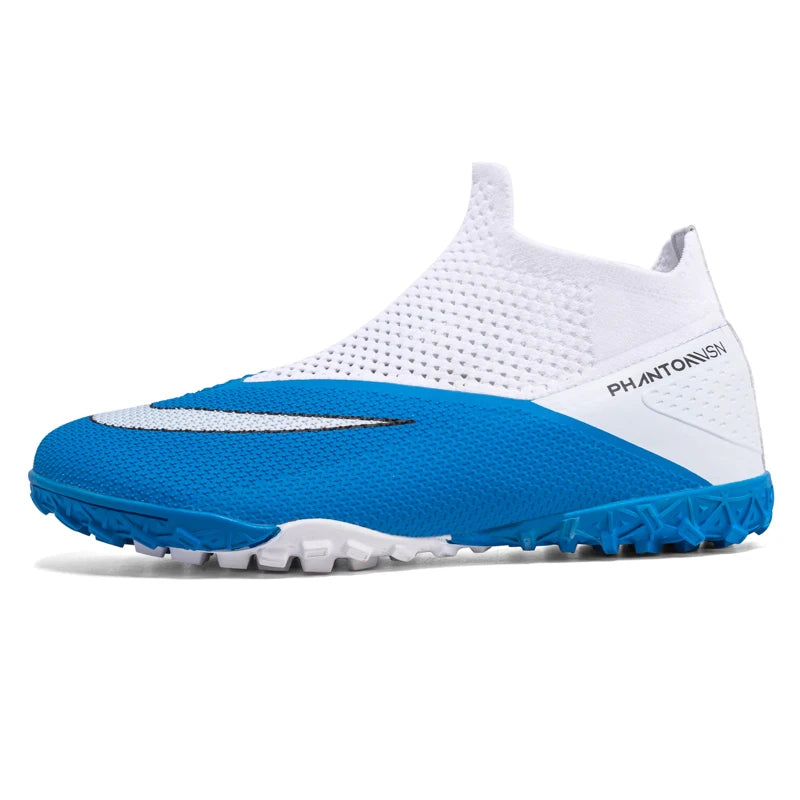 Men's Soccer Shoes – Mid-Top Football Boots FG/TF Non-Slip Cleats (Sizes 36–49)