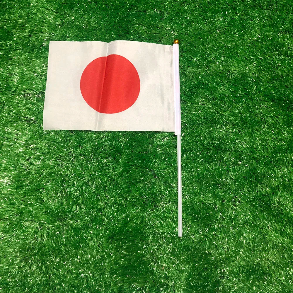 Japan Hand Waving Flags - Bulk Packs (20/50/100 PCS) 14x21cm
